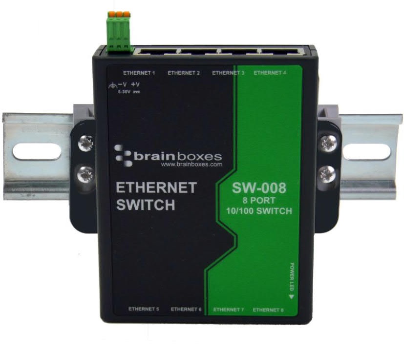 Switch Ethernet Brainboxes  a 8 porte